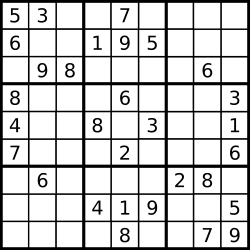A sudoku puzzle...